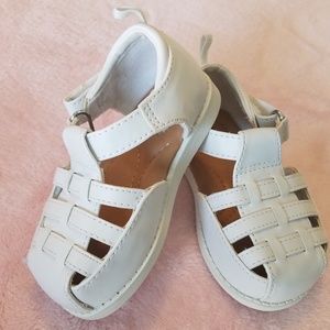 White sandal shoe